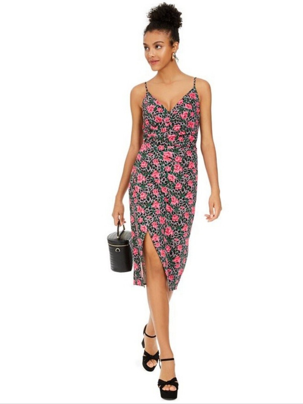 NWT Betsy Johnson Floral and Leopard Print Dress